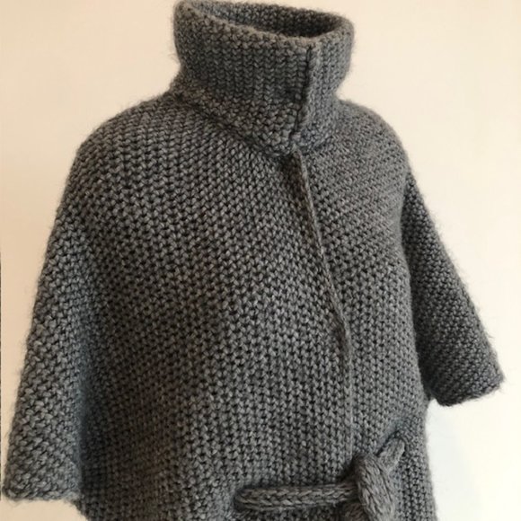 Chunky Knit Wool Anthropologie/Elsamanda Sweater / Cardigan Made in Italy, Small - Picture 2 of 12